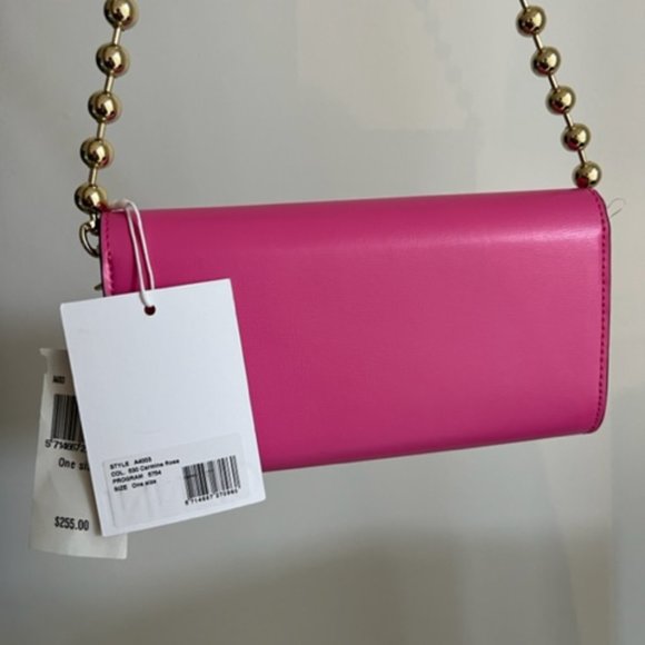 GANNI Banner Recycled Leather Wallet on Chain - Picture 5 of 13